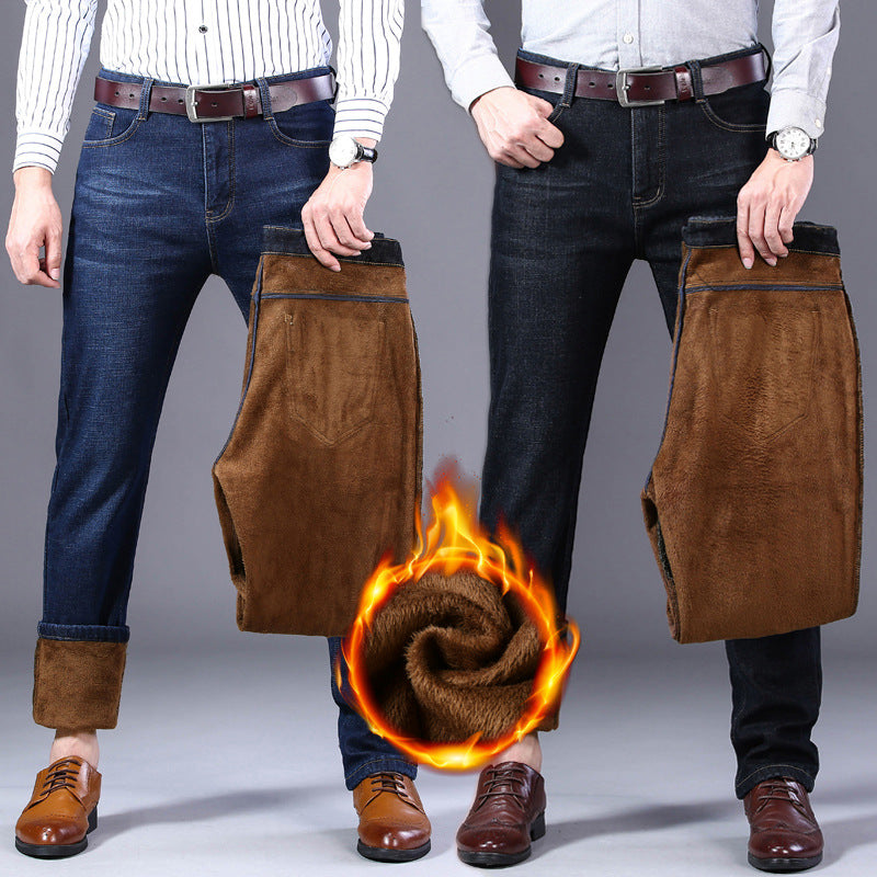 Men's thermo jeans with dense teddy lining and sturdy denim cut Chichicherry