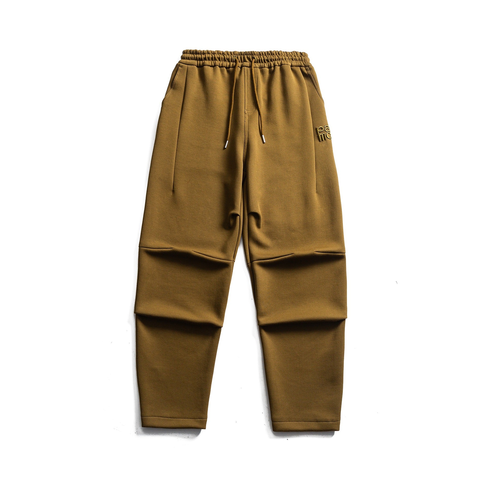 Men's Tapered Jogging Pants with Elastic Waistband and Knee Panels Chichicherry