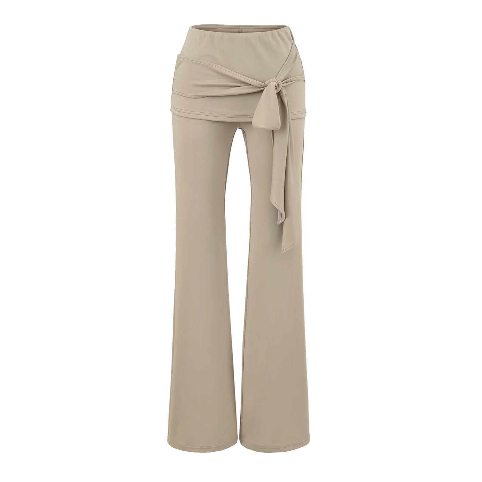 Women's three-piece lounge set with short button cardigan, lace top, and wrap flare pants Chichicherry