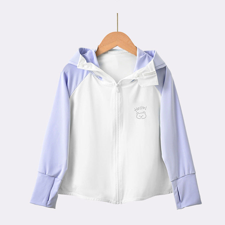 Girls functional UV protection jacket with hood Chichicherry