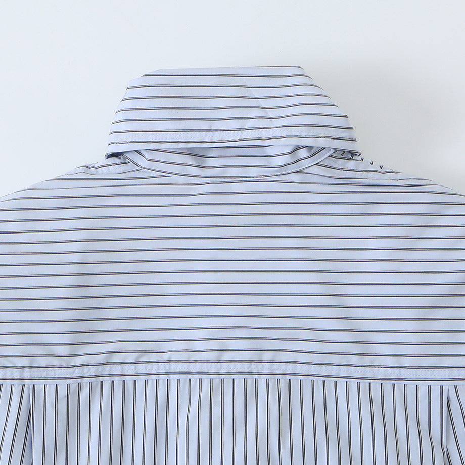 Ladies blouse with tie and concealed button placket Chichicherry