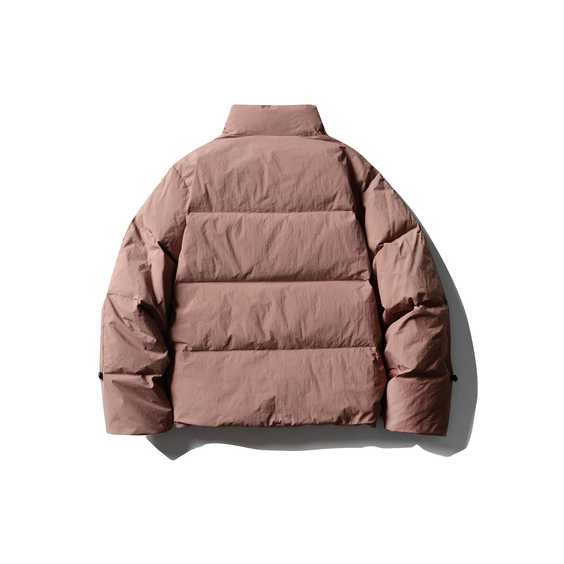 Men's Short Boxy Puffer with Padded Cushion Collar and Windproof Outer Shell Chichicherry