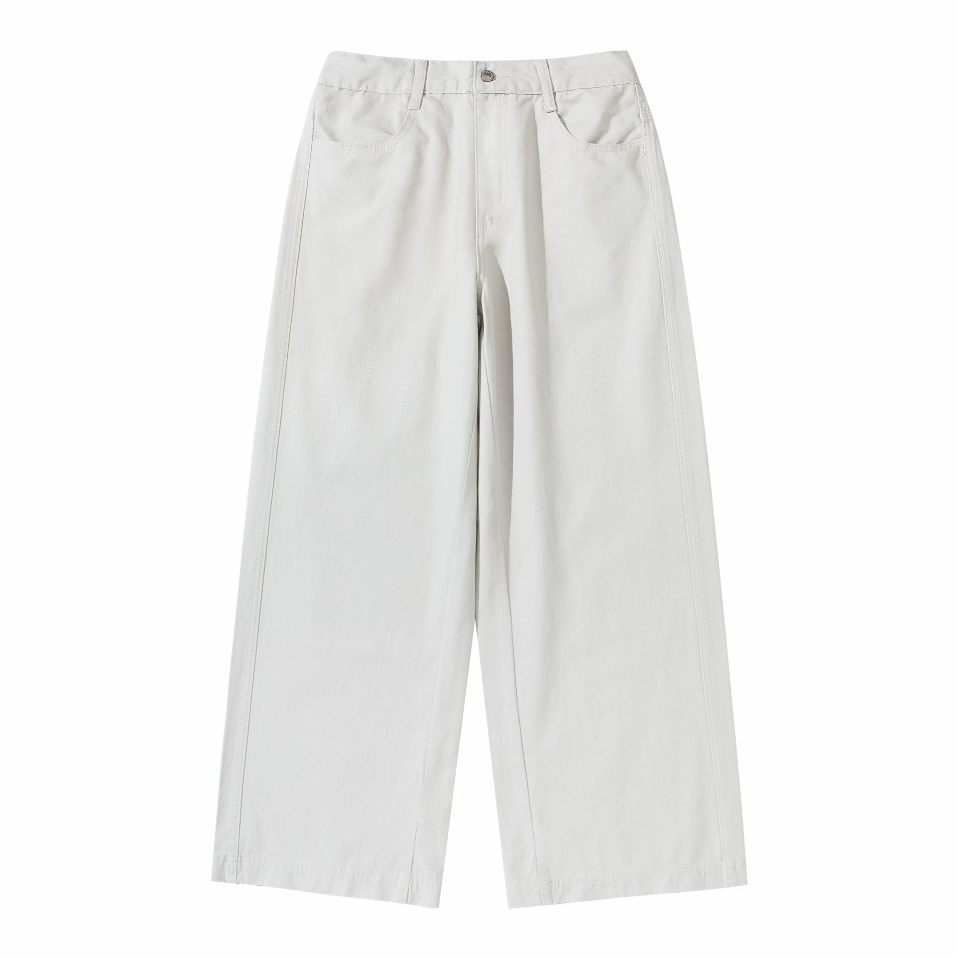 Women's High-Waist Culotte Pants made of Cotton Twill with Continuous Center Seam Chichicherry