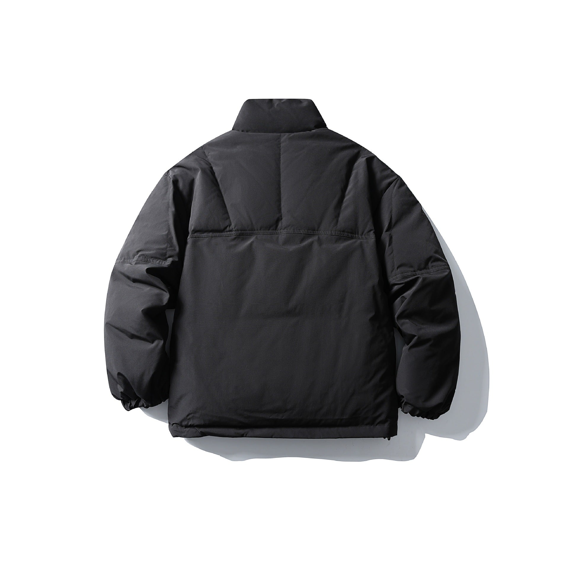 Men's Quilted Thermal Insulation Jacket with High Stand Collar Chichicherry