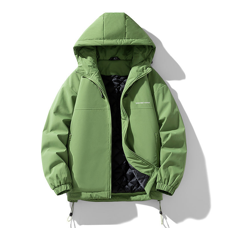 Men's water-repellent padded hooded jacket with thermos quilted lining Chichicherry