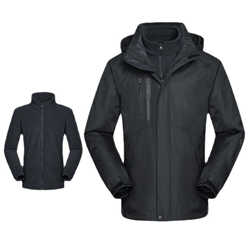Men's breathable and waterproof softshell outdoor jacket with welded seams and multifunctional pockets Chichicherry