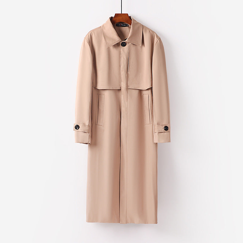 Women's lightweight trench coat with concealed button placket and shoulder cape Chichicherry