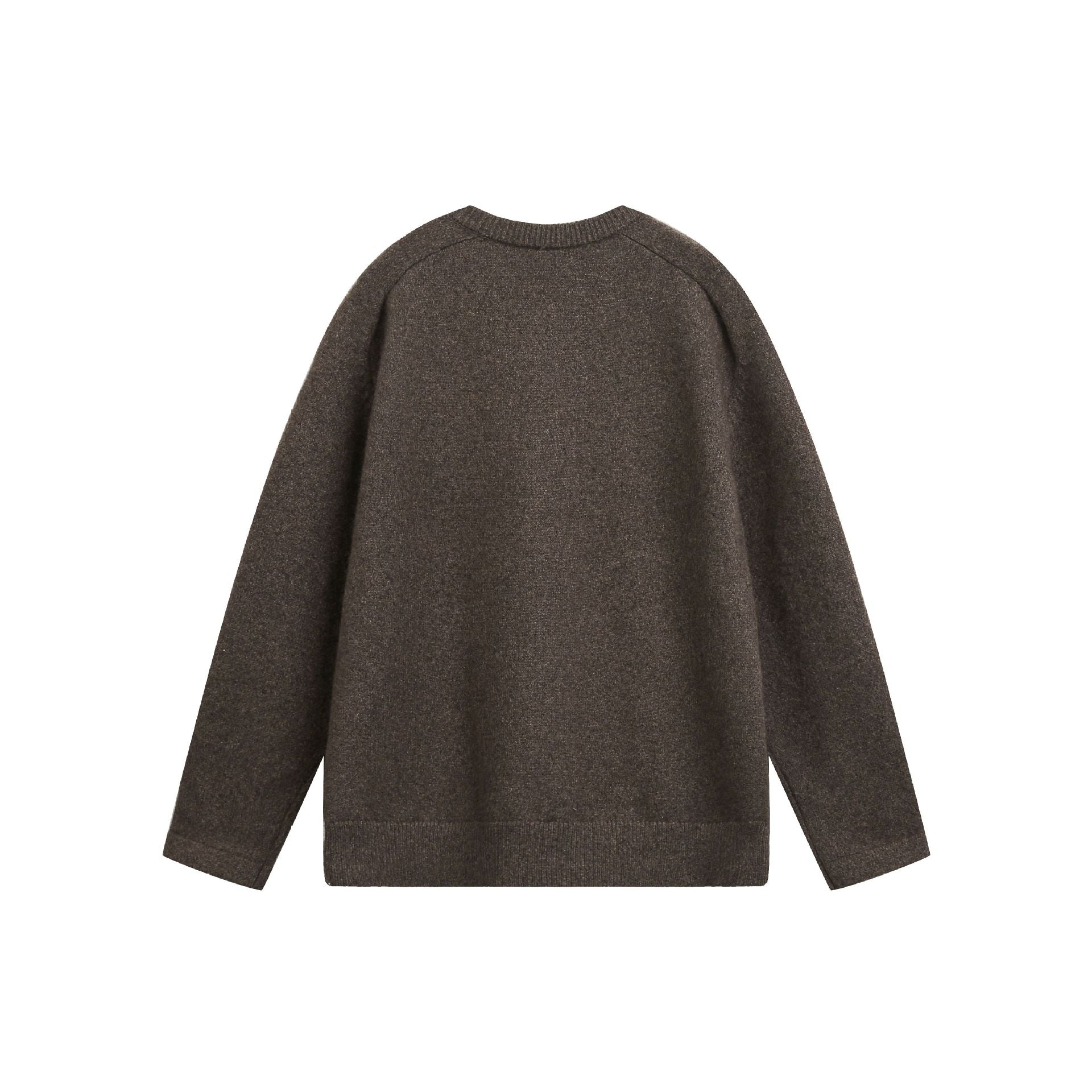Women's chunky knit Henley pullover in oversized cut with button placket Chichicherry