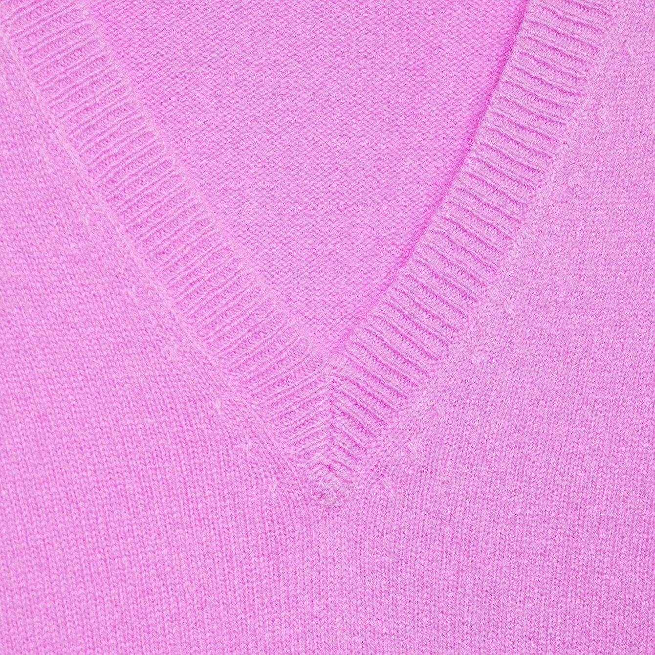 Women Oversize V-Neck Knit Sweater with Dropped Shoulder Chichicherry