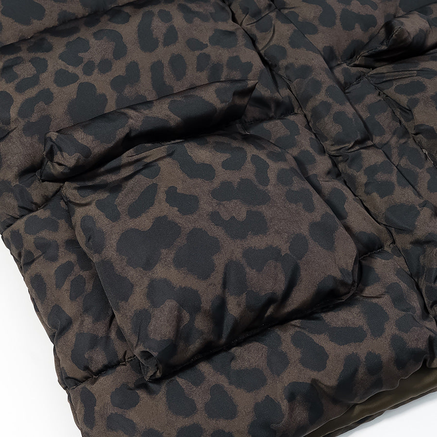 Women's Oversize Quilted Puffer Jacket with High Hood and Patch Pockets Chichicherry