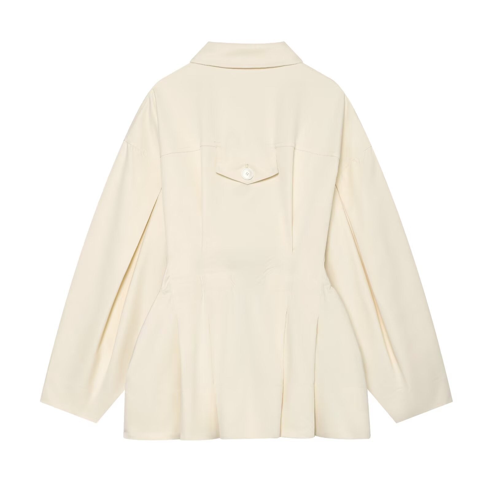 Women's Boxy Short Jacket in Utility Look with Oversized Flap Pockets Chichicherry