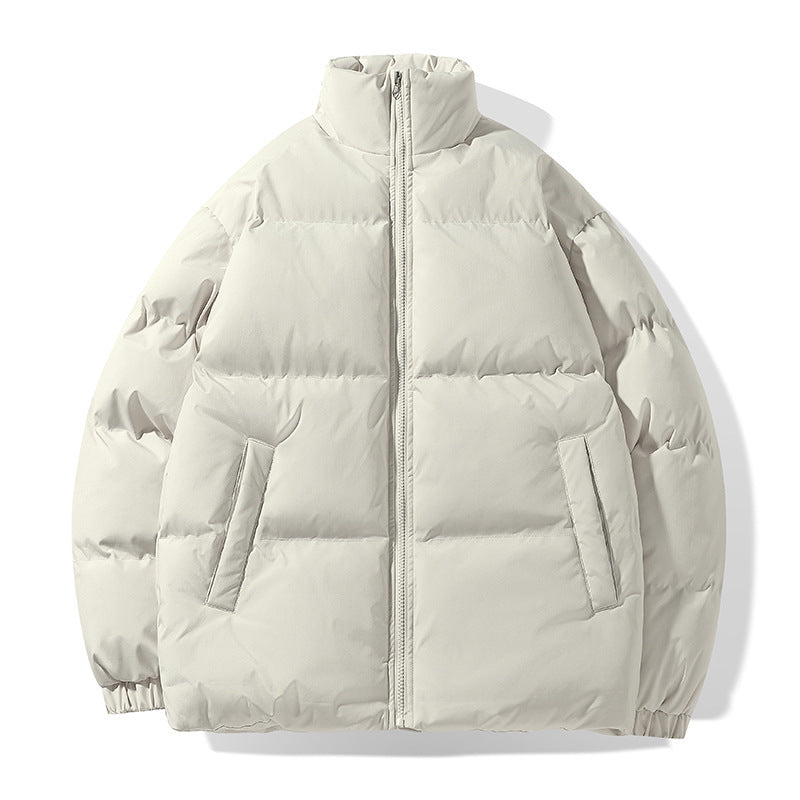 Men's short cut quilted winter jacket with high stand-up collar and padded thermo insulation Chichicherry