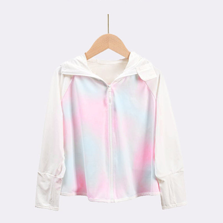 Girls functional UV protection jacket with hood Chichicherry
