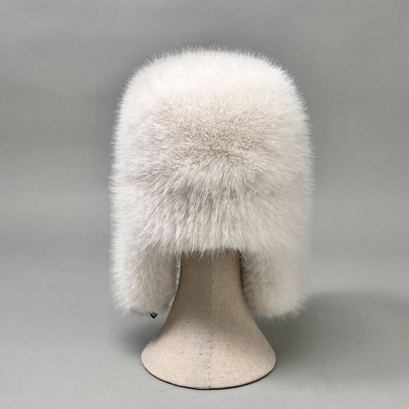 Ladies Luxurious Faux Fur Ushanka with Ear Flaps and Warming Lining Chichicherry