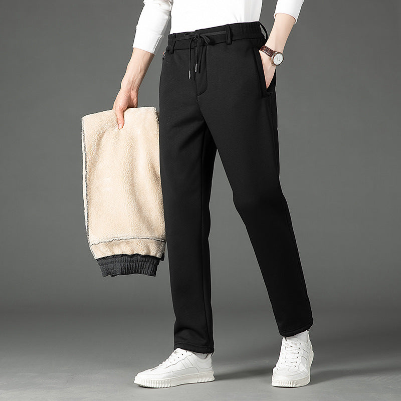 Men's thermo joggers with teddy lining, elastic waistband and zip pockets Chichicherry