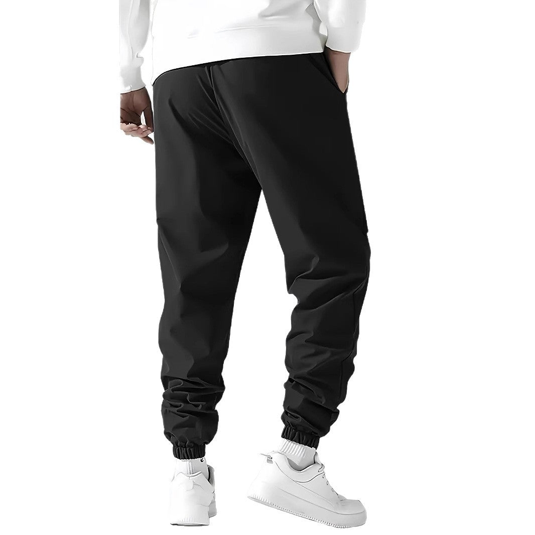 Men's Utility Cargo Pants in Jogger Style with Drawstring Waist, Elastic Cuffs, and Multifunctional Pockets Chichicherry