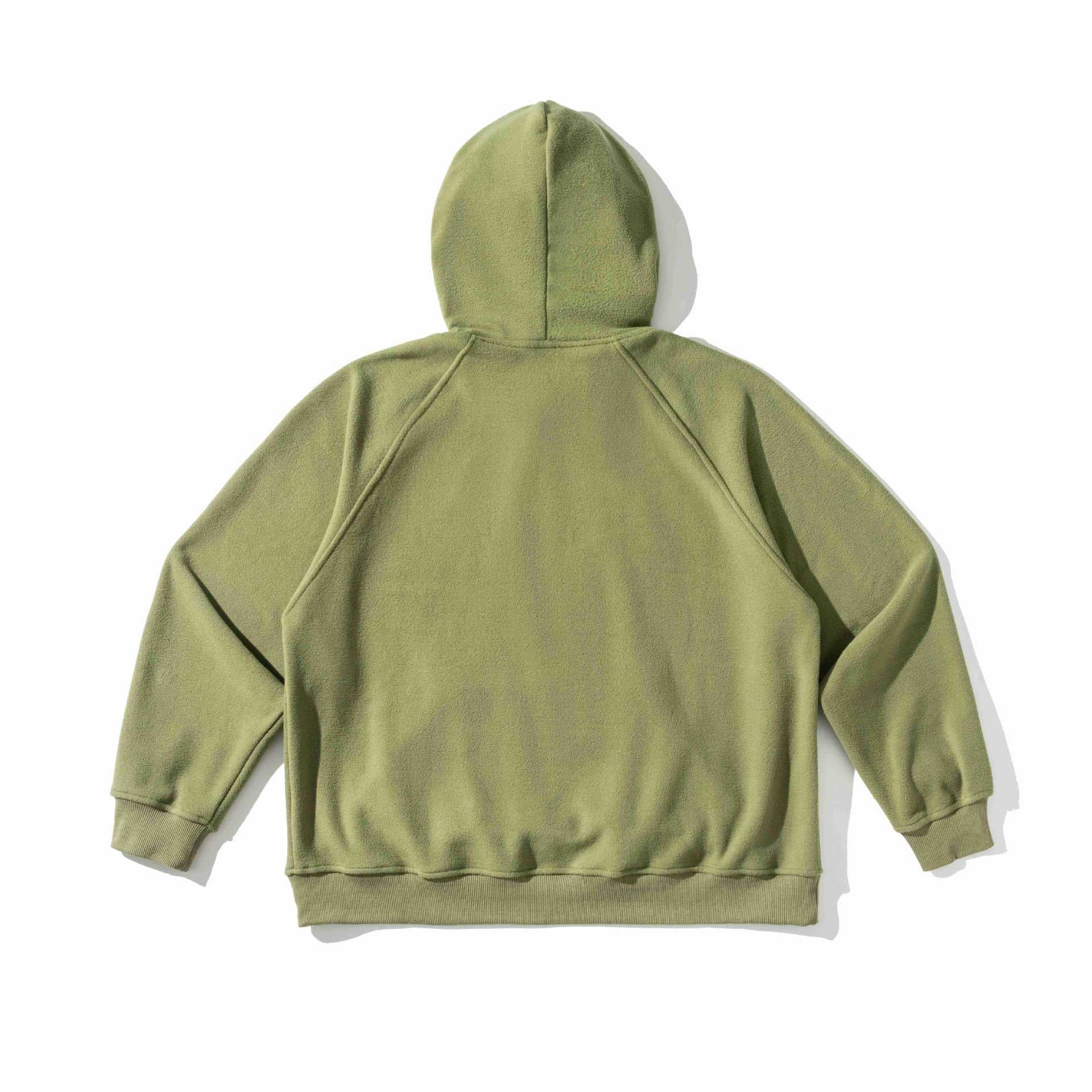 Unisex Loose-Fit Fleece Hoodie with Statement Embroidery Chichicherry