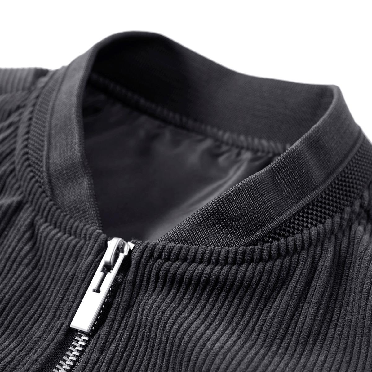 Men's cord jacket in bomber style made of fine corduroy with stand-up collar Chichicherry