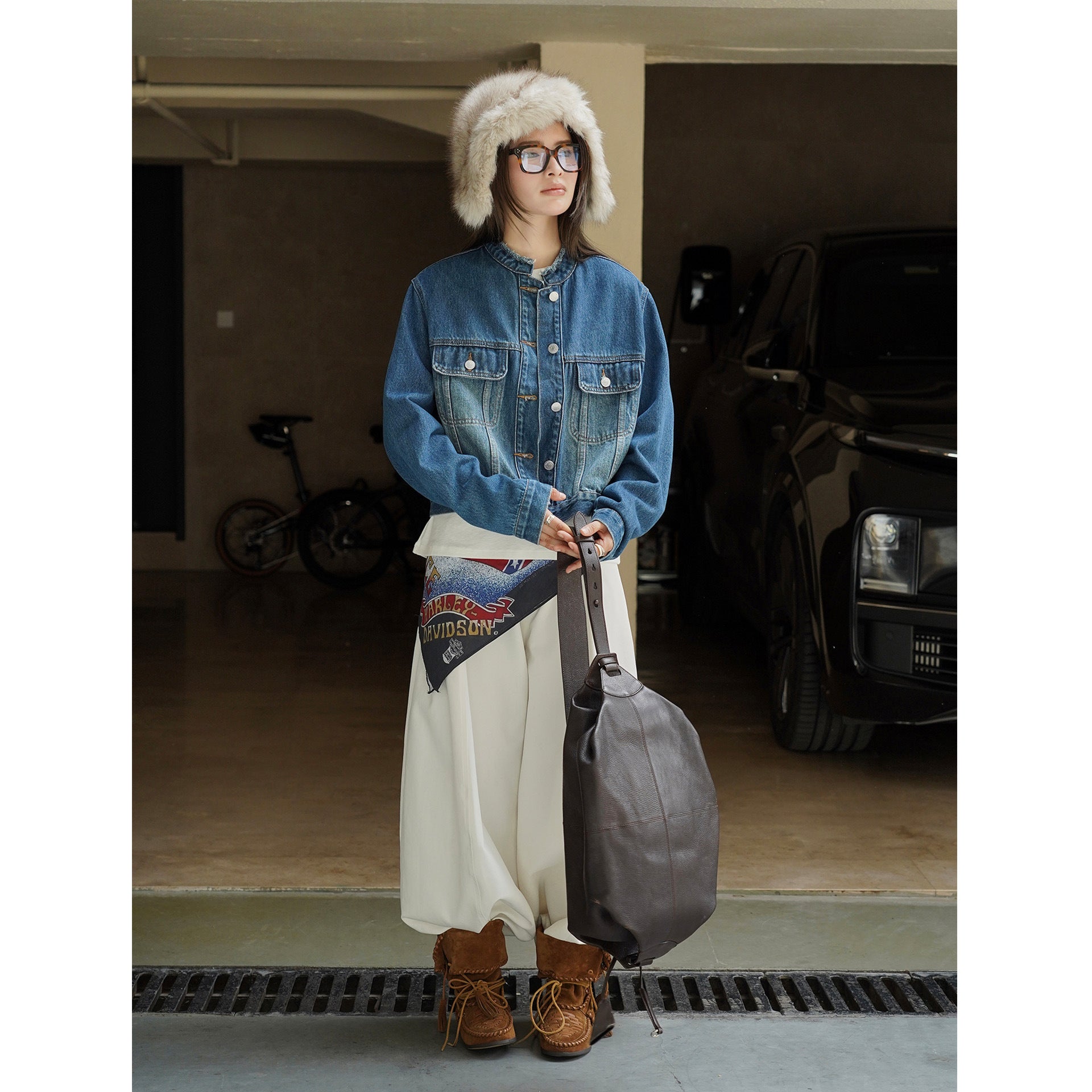 Women's Trapper Hat with Cozy Faux Fur Look and Ear Flaps Chichicherry