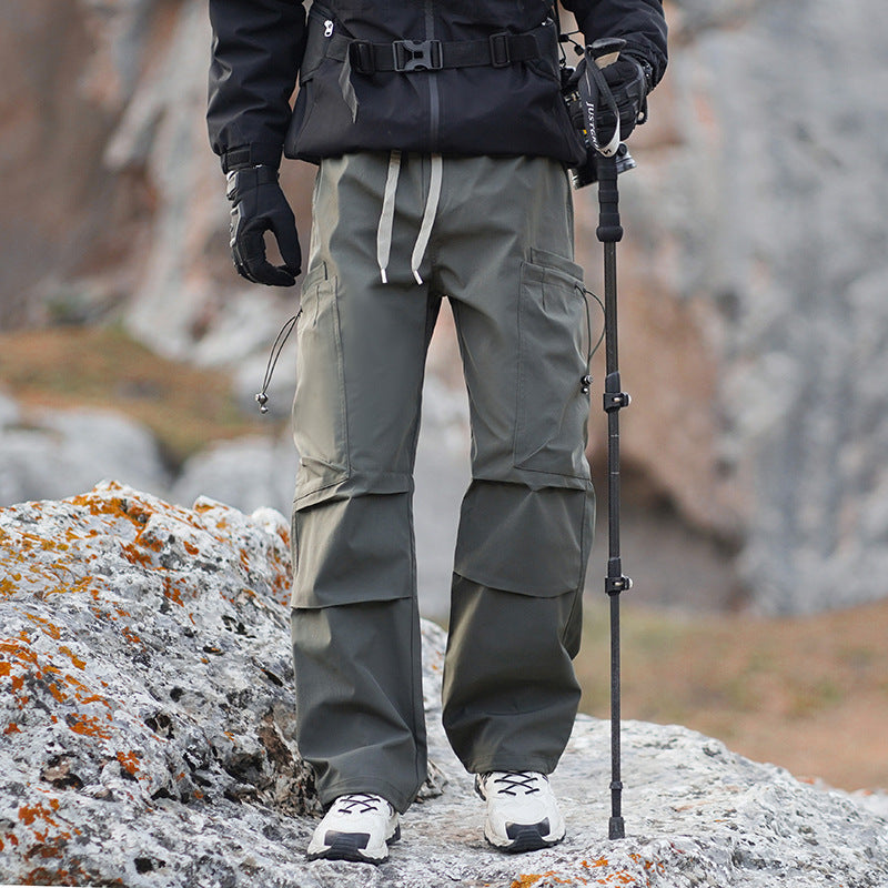 Men's outdoor cargo pants with reinforced knees, water-repellent and breathable Chichicherry