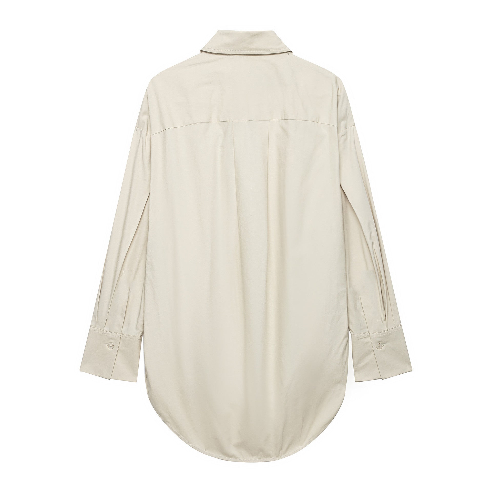 Women Two-Piece Oversized Shirt and Wide Pleated Trousers Set Chichicherry