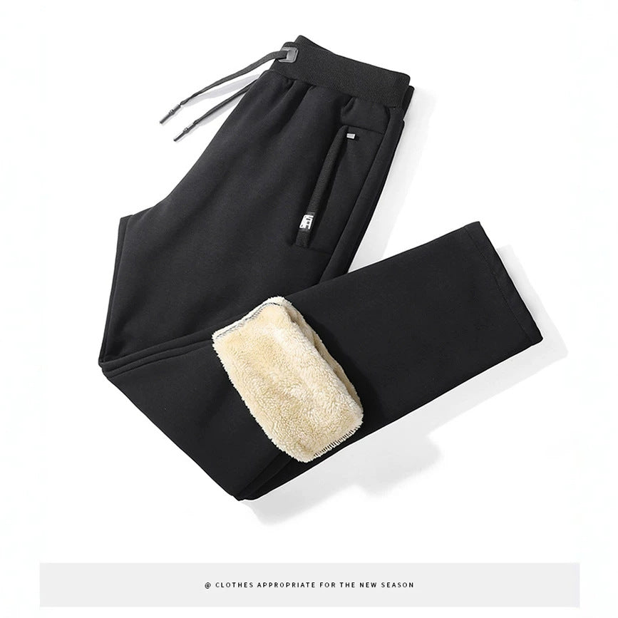 Men's Minimalistic Tech Jogging Pants with Slim Fit, Elastic Waistband and Hidden Zipper Pockets Chichicherry