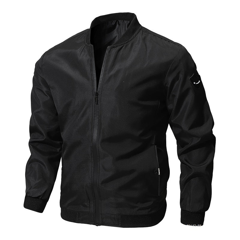 Men's lightweight water-repellent bomber jacket with zipper, ribbed hem & concealed pockets Chichicherry