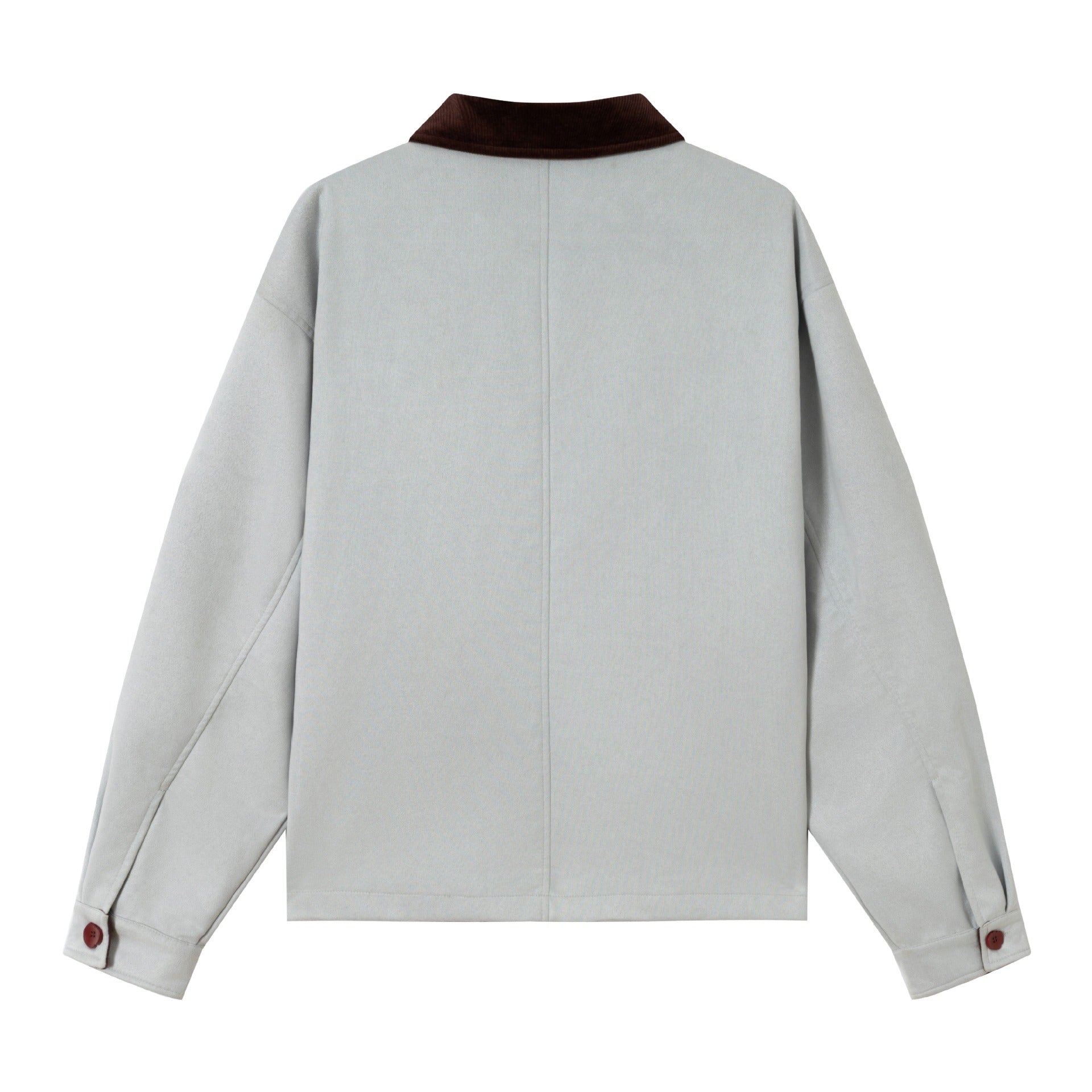 Men's short jacket made of suede look with cord collar and utility pockets Chichicherry