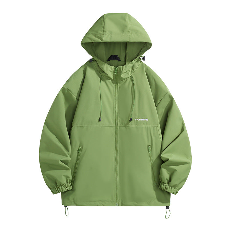 Men's Tech Hooded Windbreaker with Adjustable Hem and Water-Repellent Membrane Chichicherry