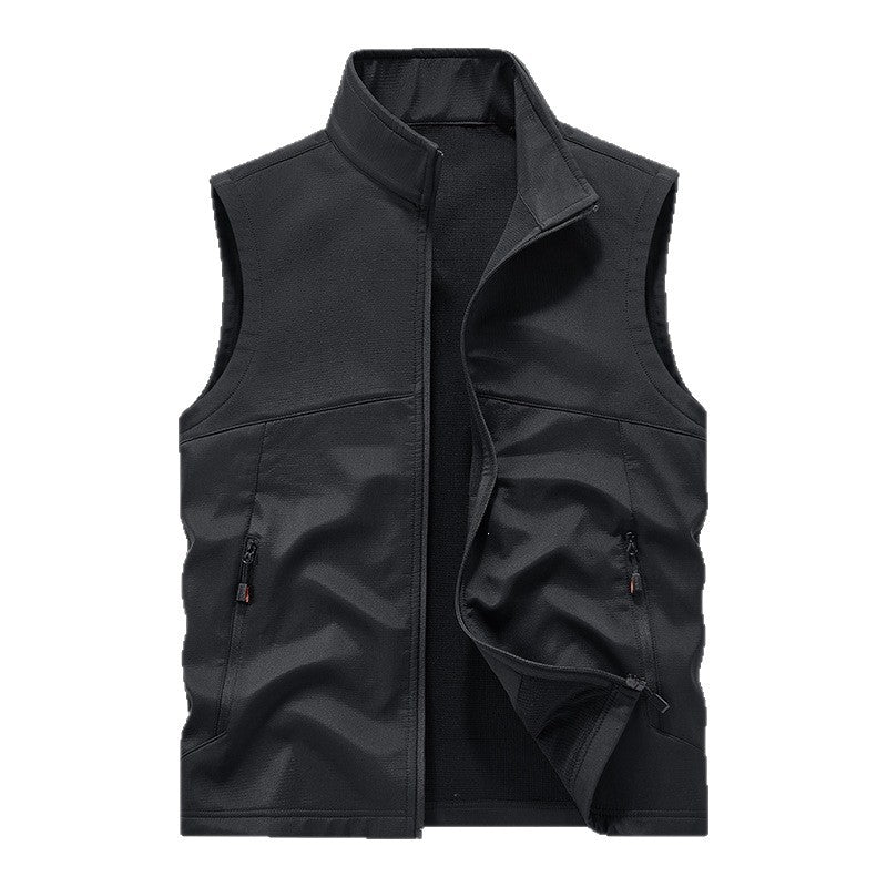 Men's softshell vest with fleece lining, windproof and water-repellent Chichicherry