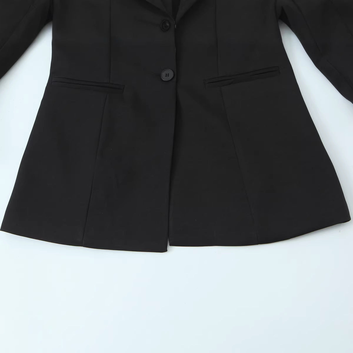Women's statement blazer with contrasting shawl collar and ruffle cuffs Chichicherry