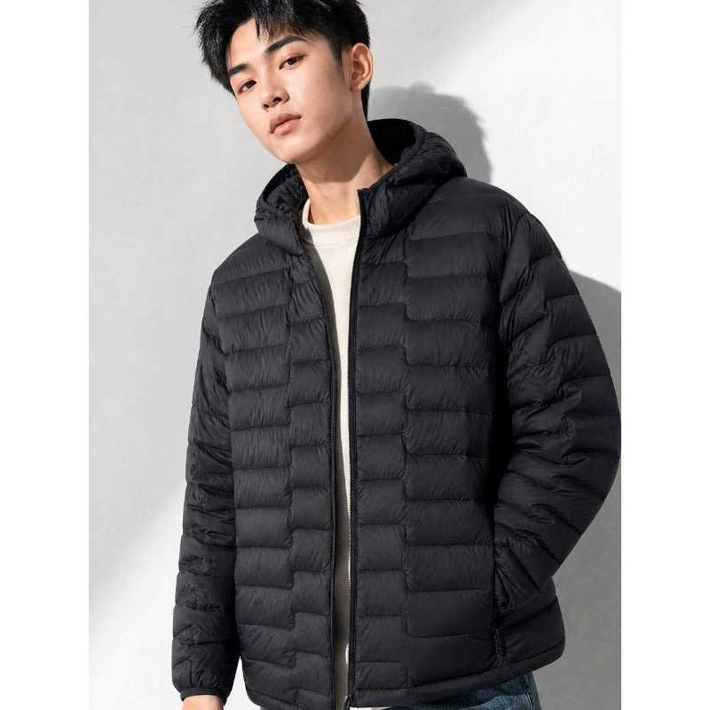 Men's Lightweight Padded Jacket with Down Look Chichicherry