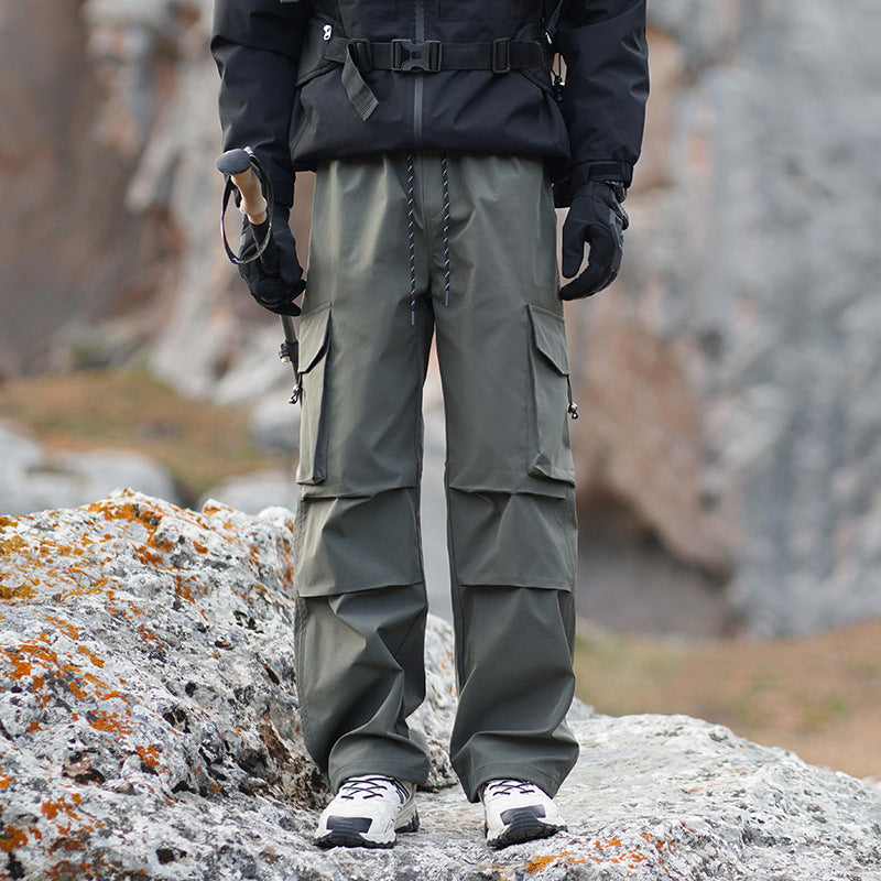 Men's Technical Outdoor Cargo Pants with Water-Repellent Stretch and Reinforced Knees Chichicherry