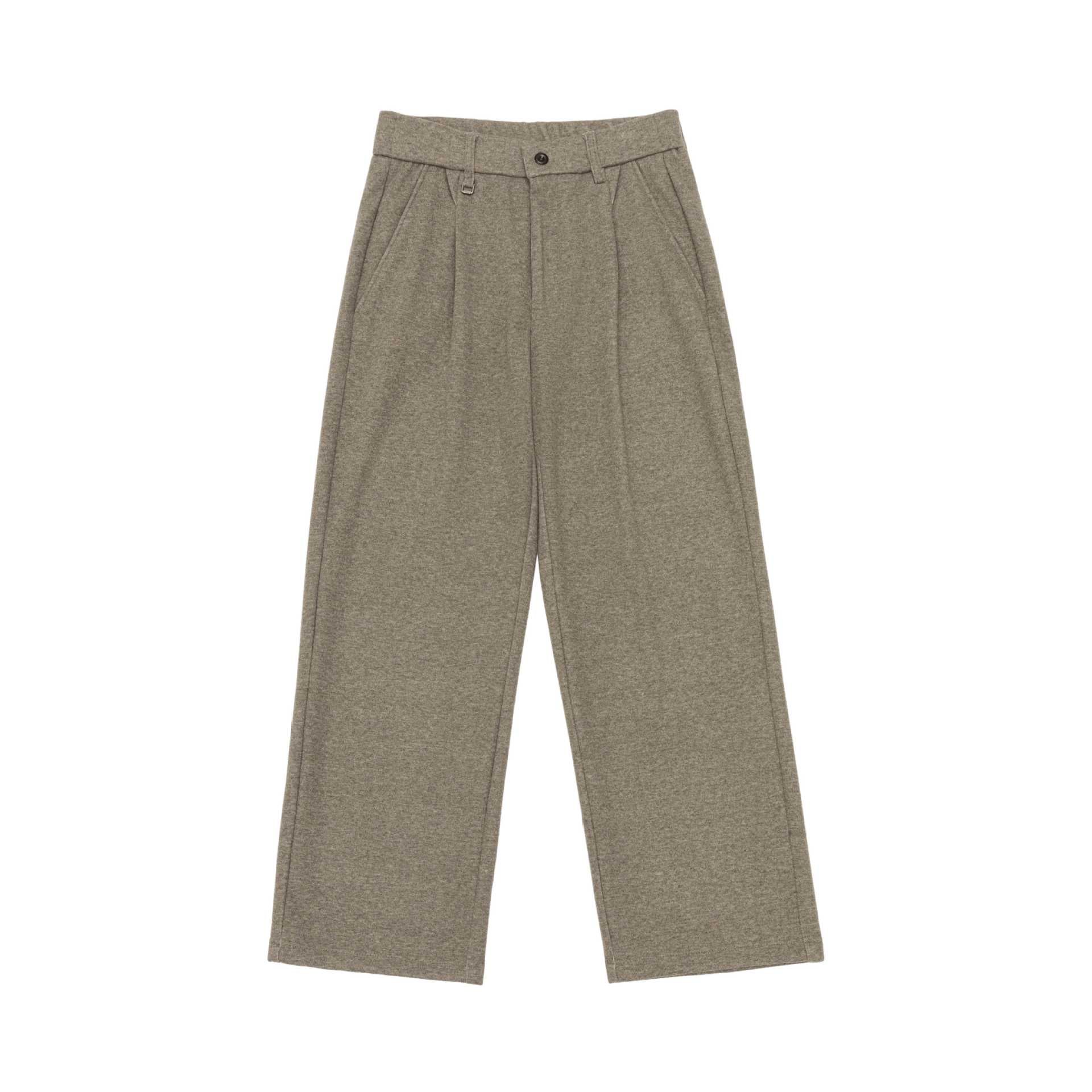 Women's high-waisted pleated jersey pants with wide leg Chichicherry