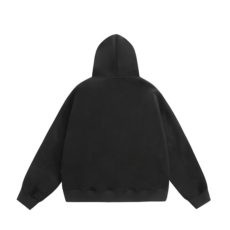 Unisex Oversize Hoodie with Pearl and Rhinestone Application Chichicherry