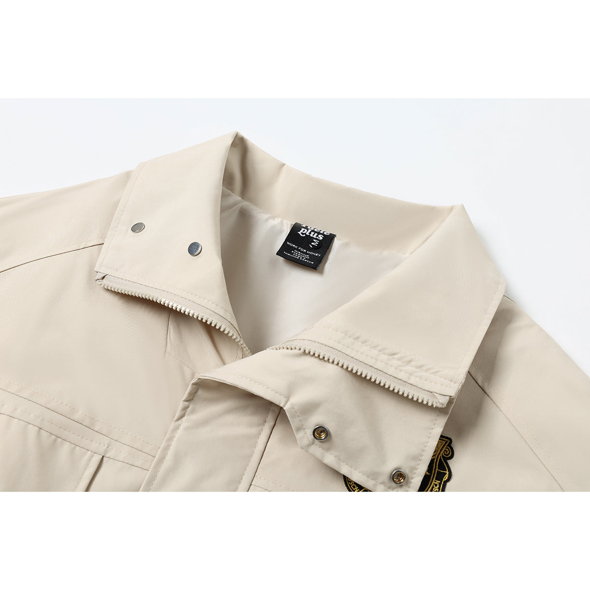 Men's short bomber-style jacket with elastic hem and breast flaps Chichicherry