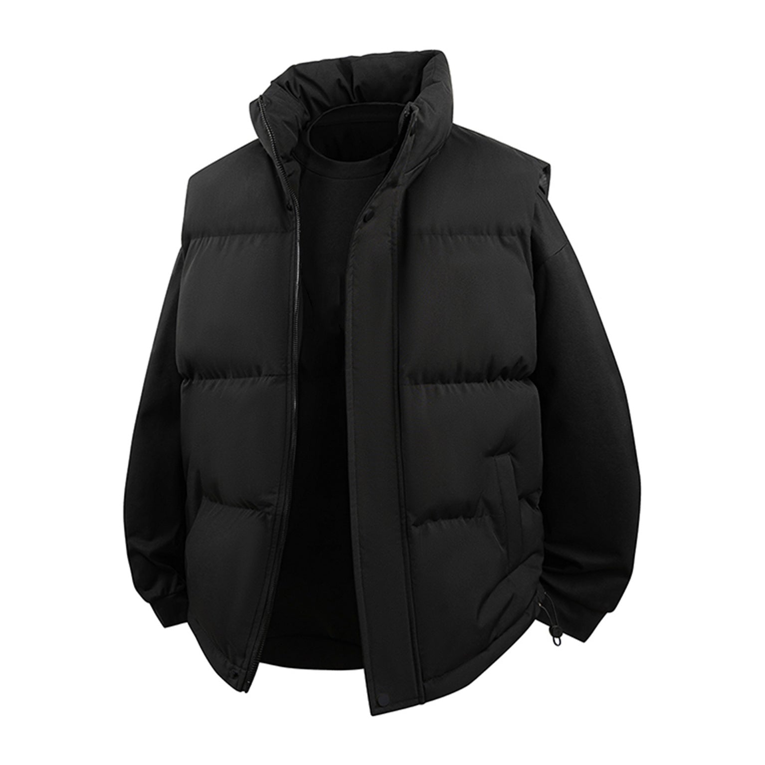 Men's padded vest with high collar and thermal filling Chichicherry