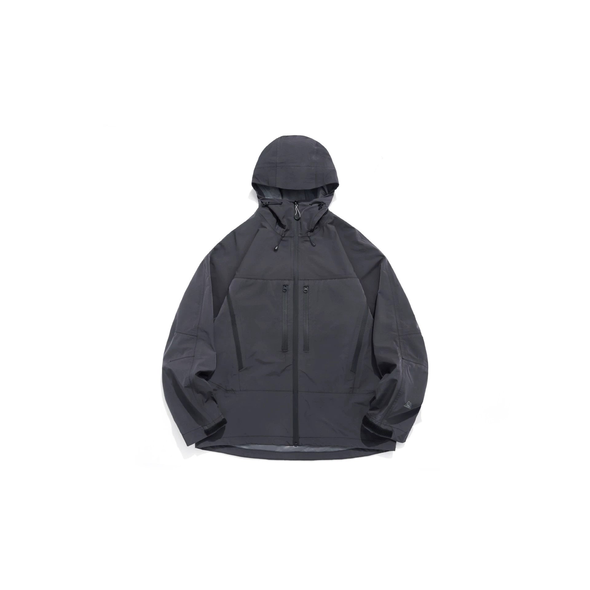 Unisex Technical Hooded Outdoor Jacket with Taped Zippers Chichicherry