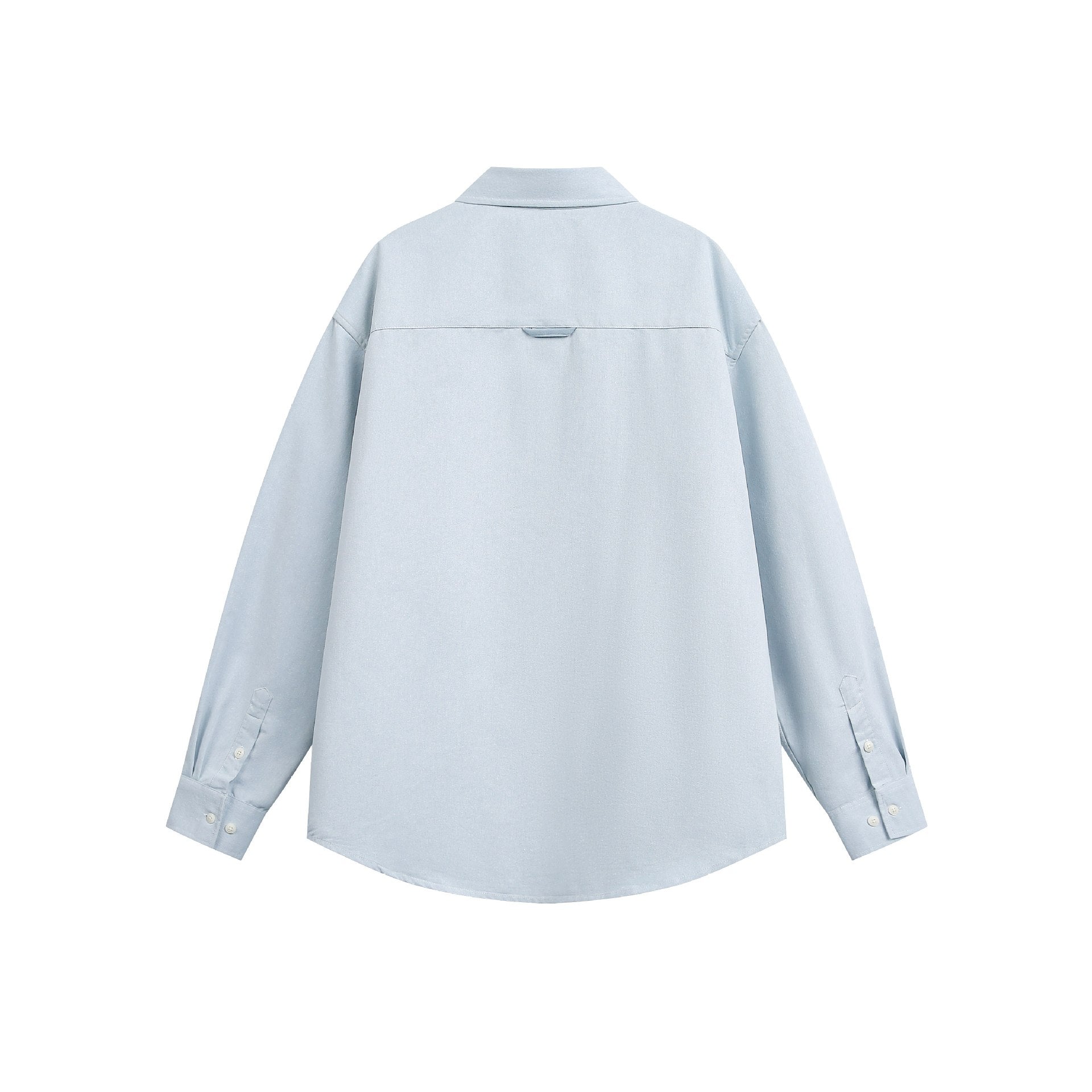 Unisex Oversize Patchwork Denim Shirt with Boxy Cut Chichicherry