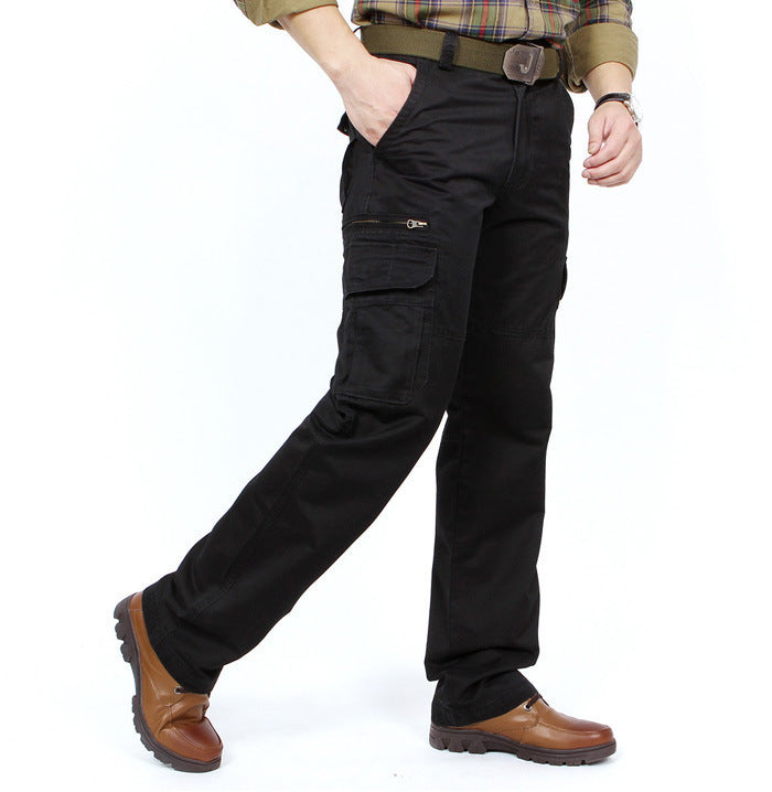 Men's cargo pants in utility style with multiple pockets and reinforced knees Chichicherry