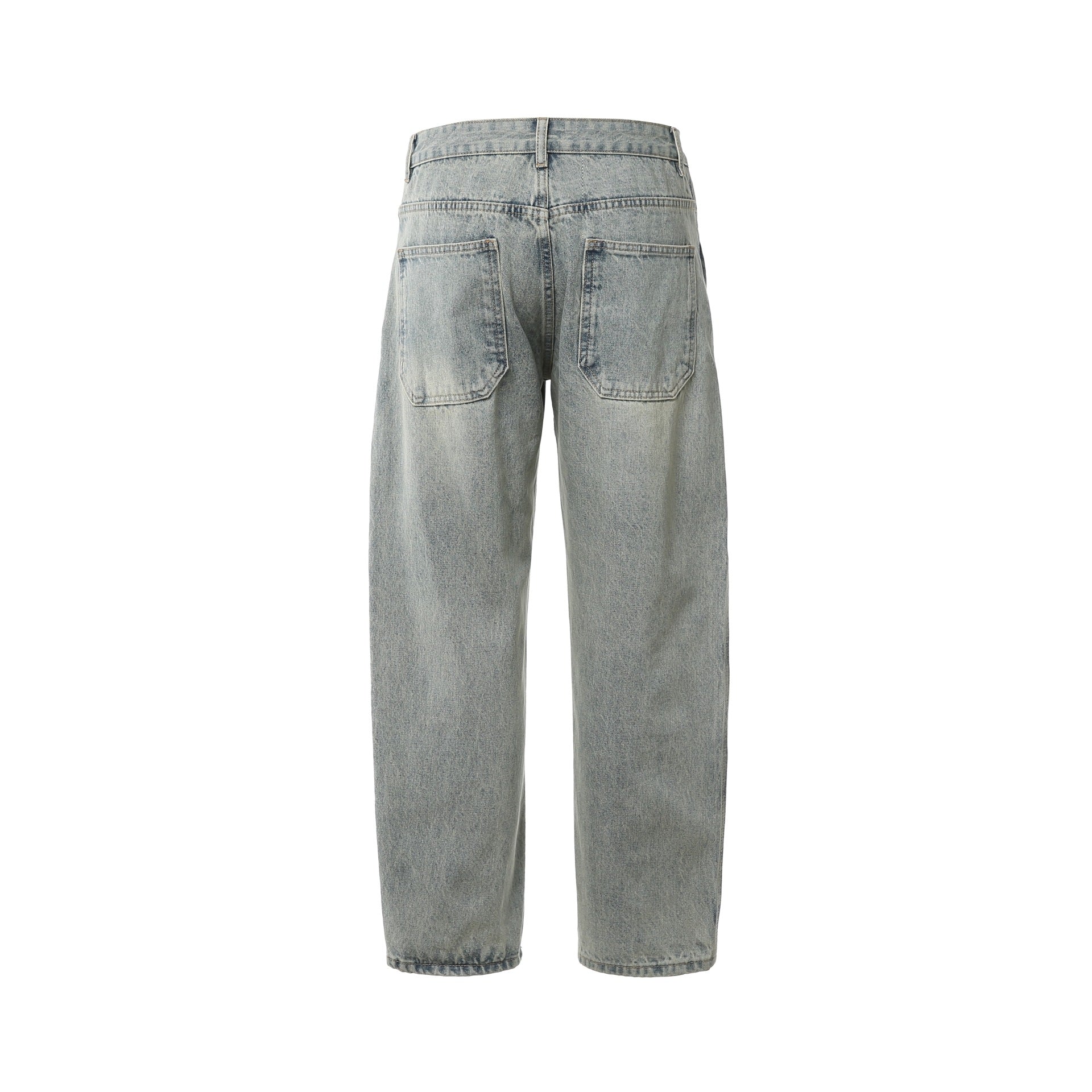 Women's High-Waist Relaxed-Jeans with Distressed-Details and Tailored Ankle Closure Chichicherry