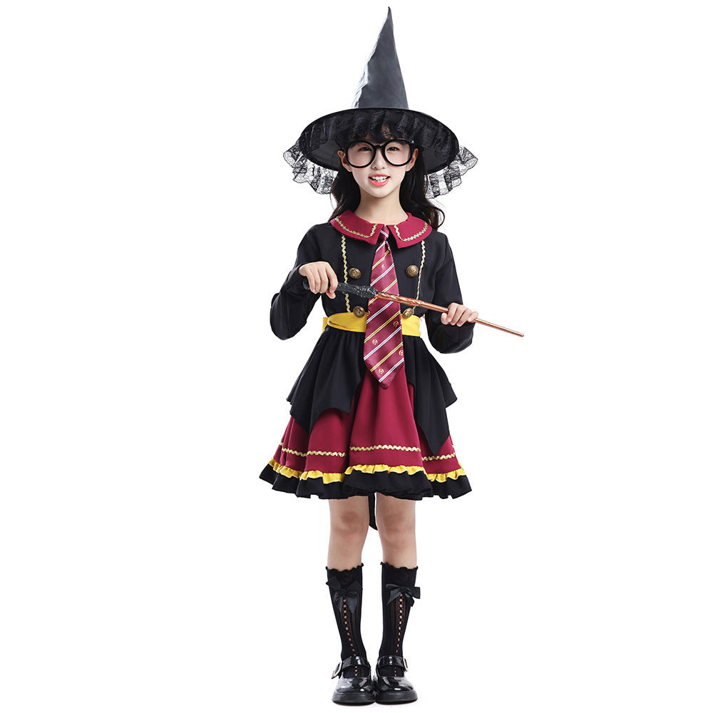 Women's Witch Costume with Colorful Accents Chichicherry