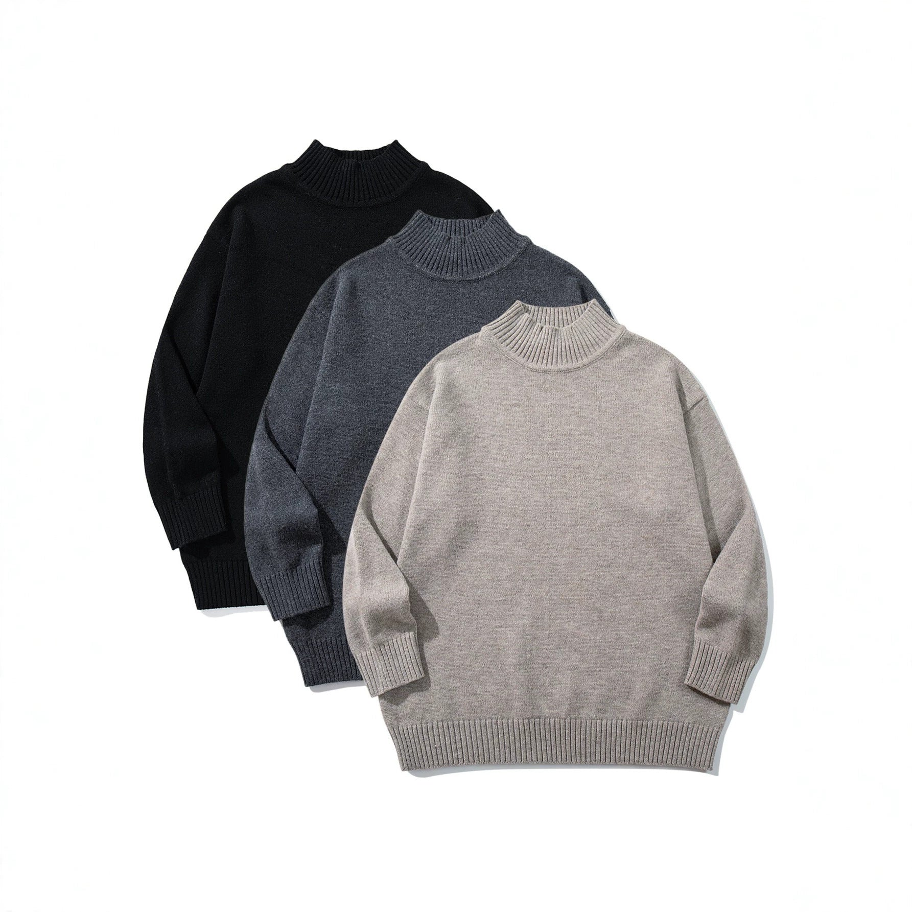 Unisex Oversize-Troyer-Pullover with short standing collar and wide ribbed cuffs Chichicherry