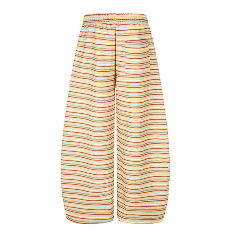 Women's Wide Palazzo Lounge Pants with Drawstring Waist and Adjustable Hem Cords Chichicherry