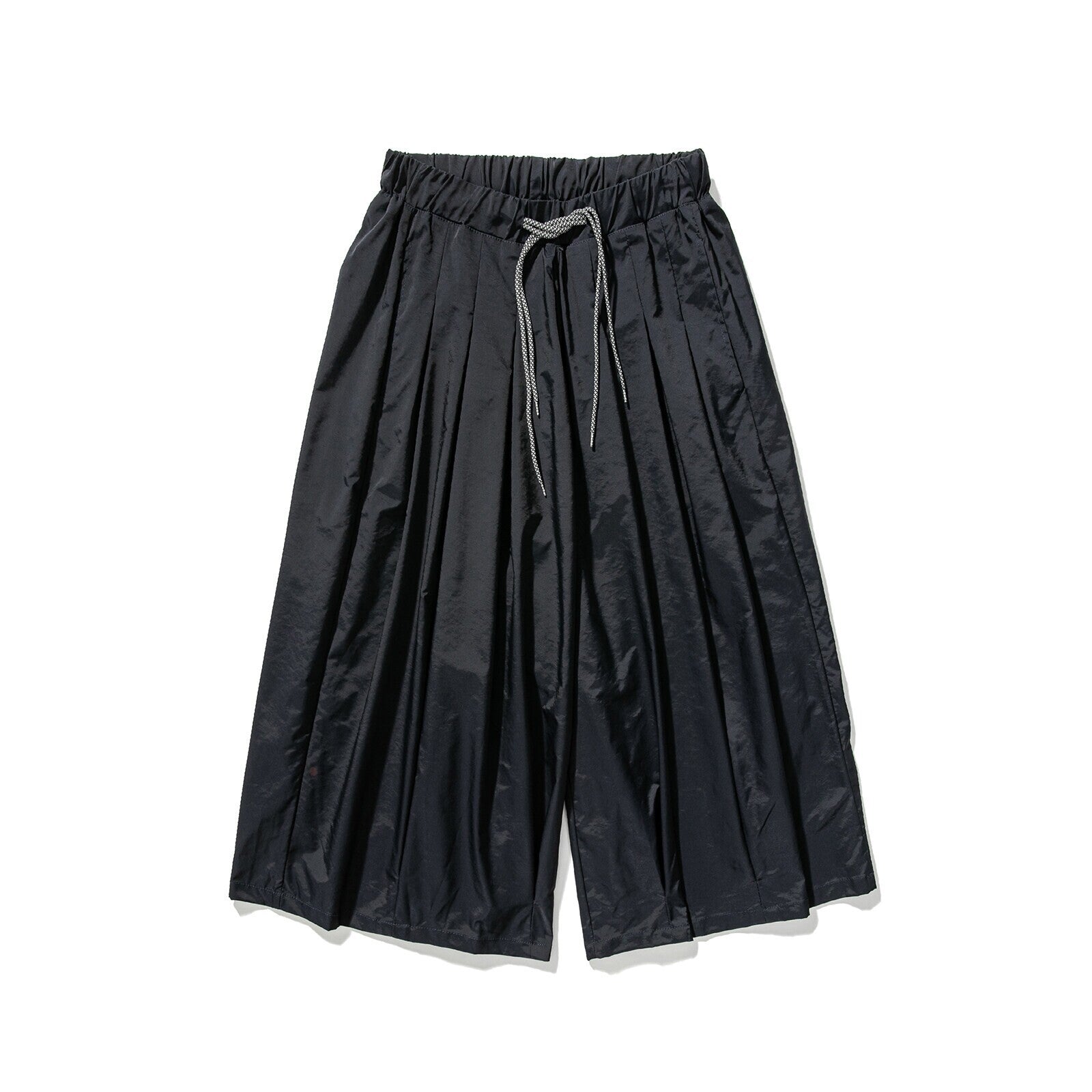 Men's Wide Cut Culotte Lounge Pants with Drop Crotch and Elastic Drawstring Chichicherry