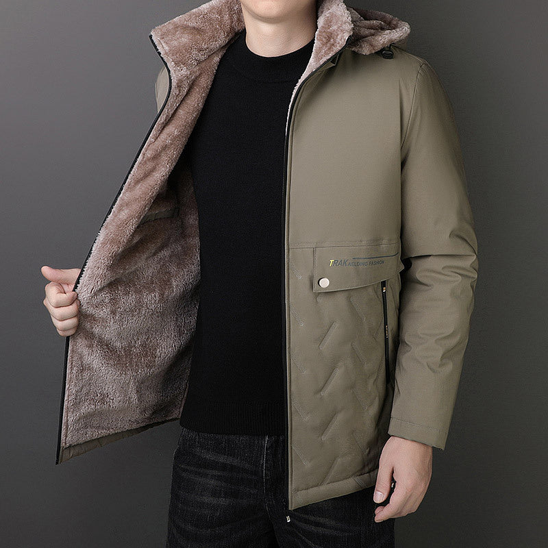 Men's Thermal Parka with Teddy Lining and Hood Chichicherry