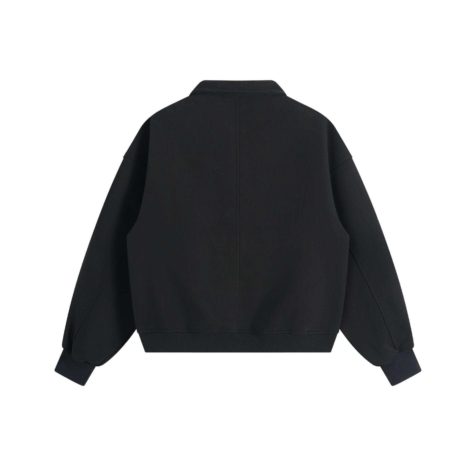 Unisex polo shirt sweatshirt with kent collar, snap button half placket and kangaroo pocket Chichicherry