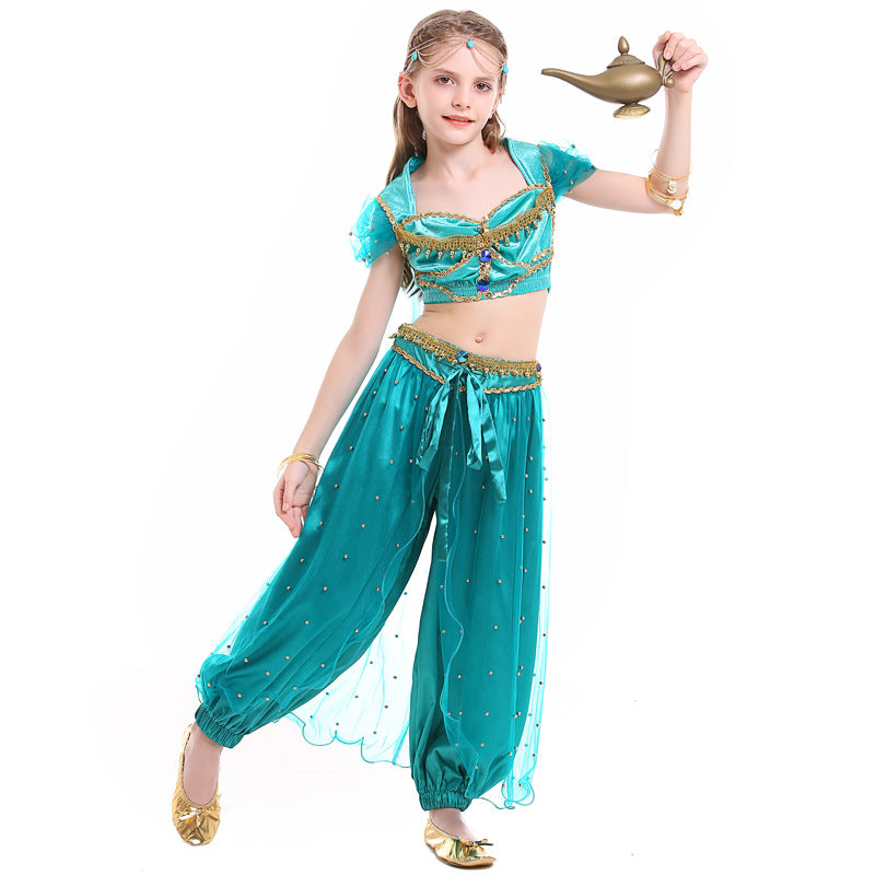 Girl exotic belly dance costume with sparkling details Chichicherry