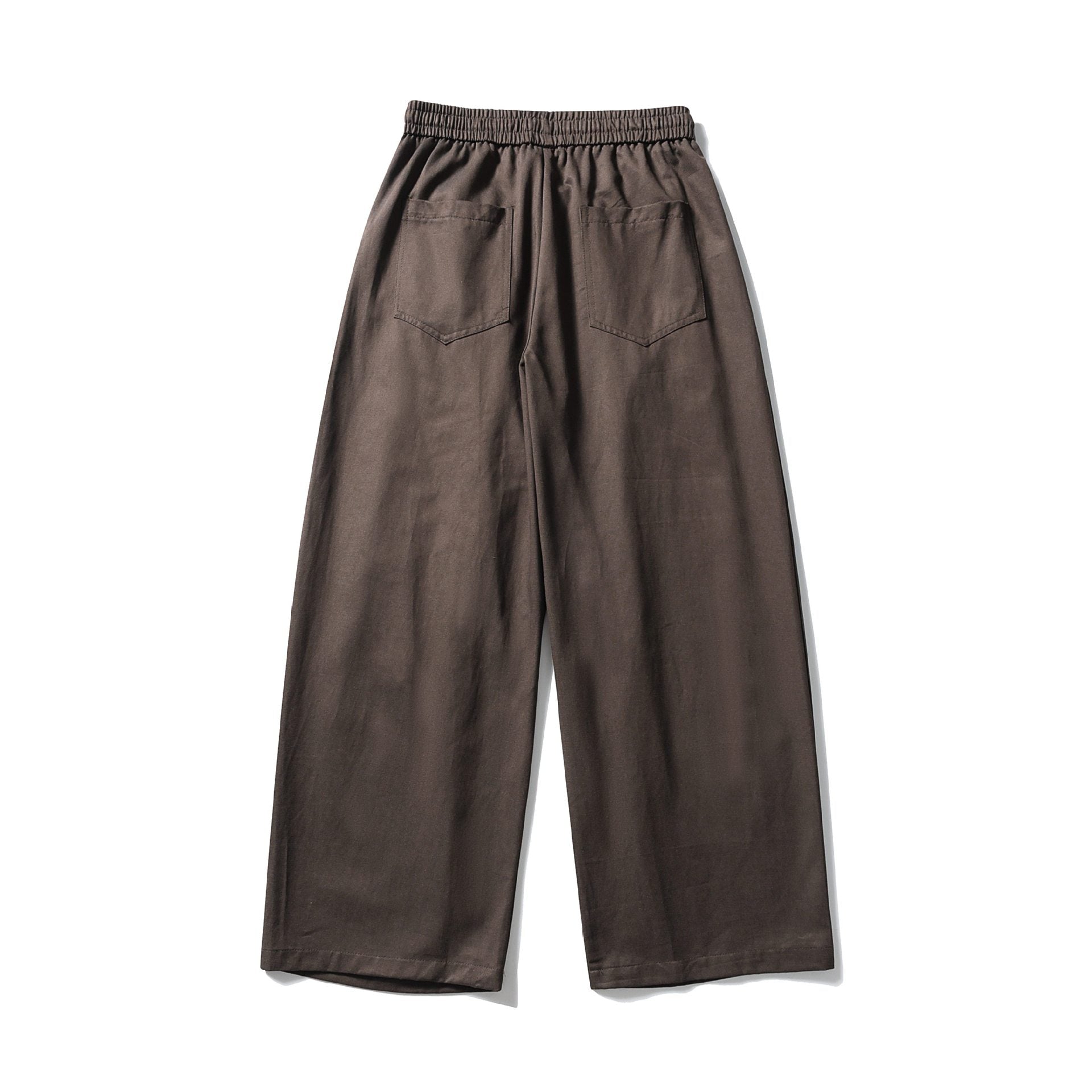 Women's Wide Culotte Pants with High Elastic Waistband and Drawstring Chichicherry