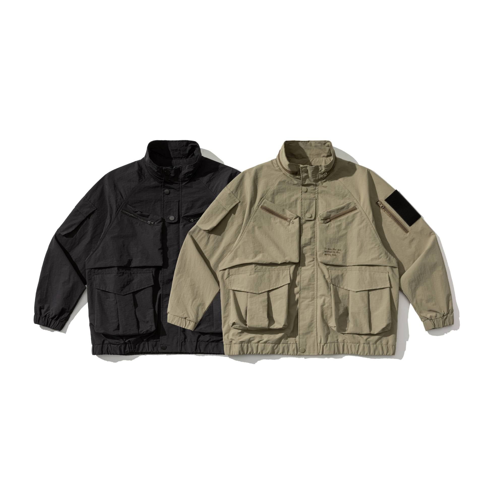 Men's Technical Field Jacket with Multifunctional Pockets Chichicherry